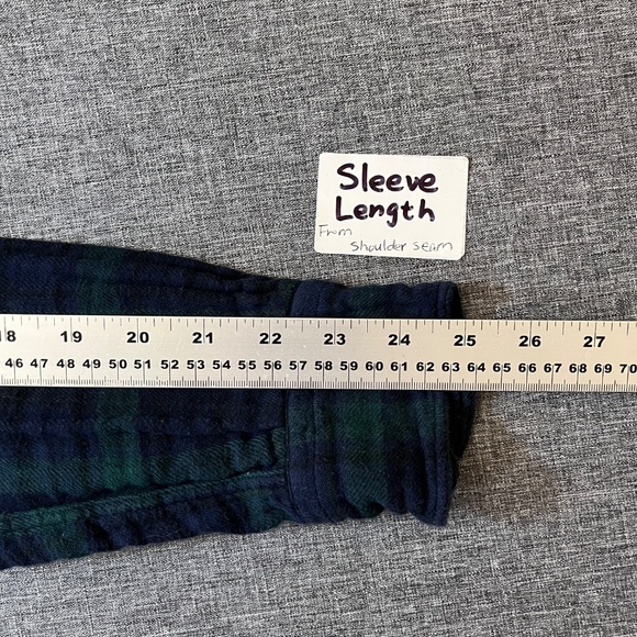 Gitman Bros Vintage Button Down Long Sleeve Shirt - Men's Size M - Blue Green - Picture 9 of 11